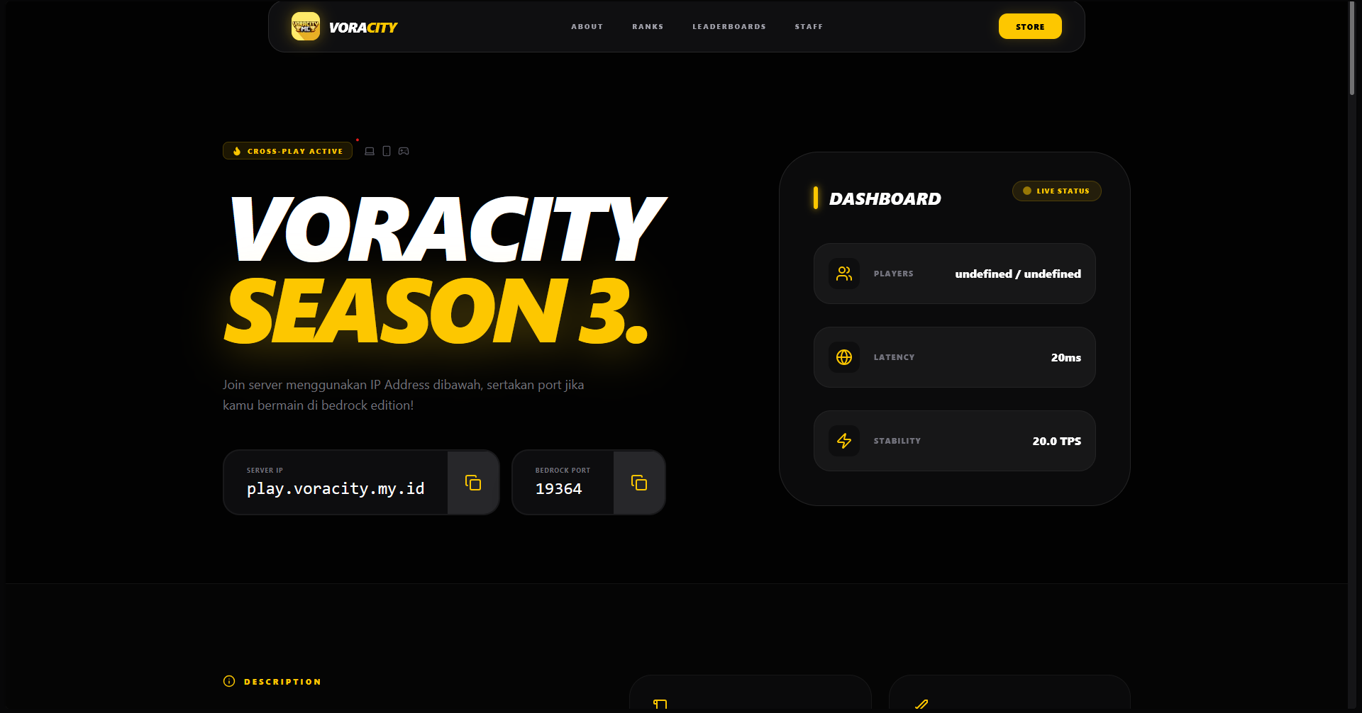 Voracity MC Website